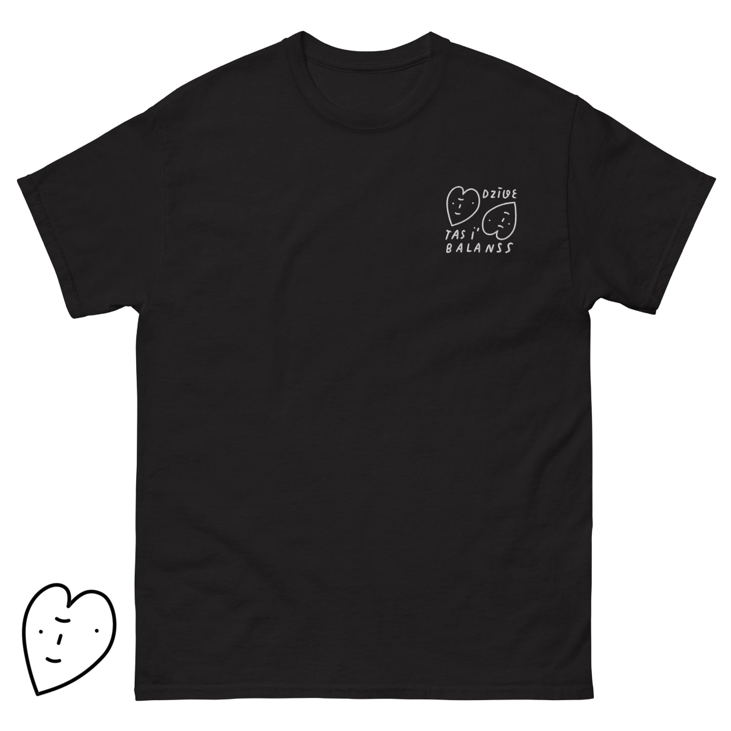 Dzīve tas i` balanss t-krekls